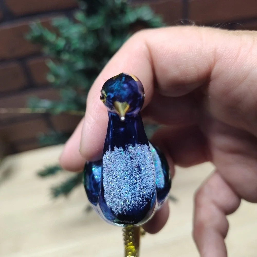 Peacock Clip On Tree Ornament